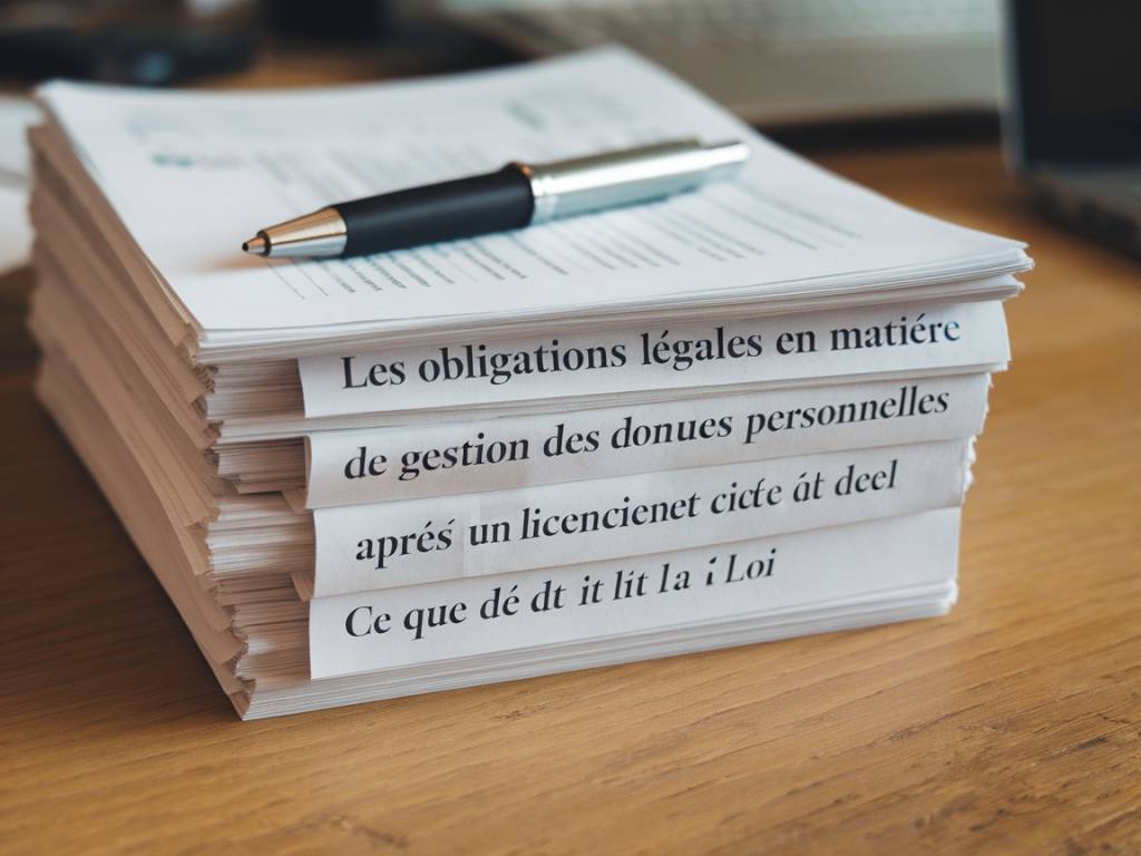 Les obligations légales en matière de gestion des données personnelles après un licenciement : ce que dit la loi.