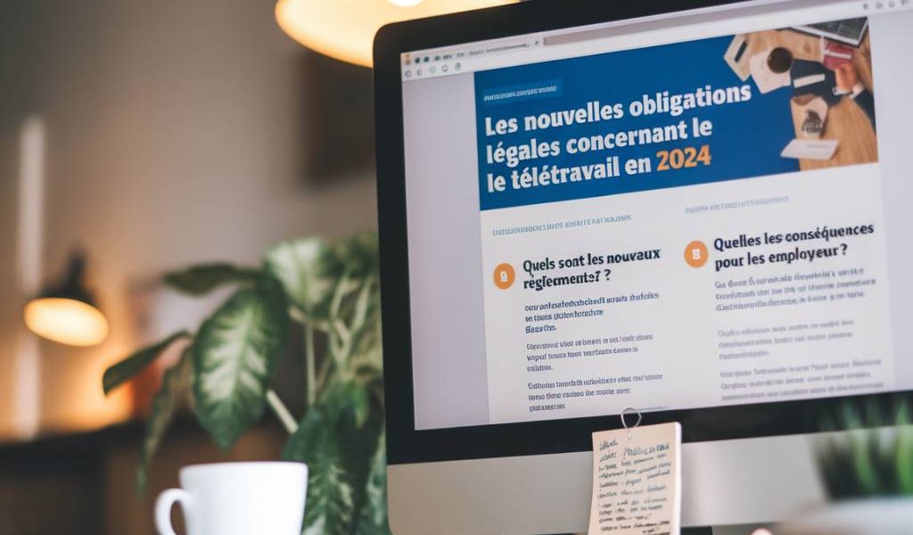 Les nouvelles obligations légales concernant le télétravail en 2024.