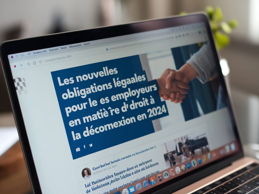 Les nouvelles obligations légales pour les employeurs en matière de droit à la déconnexion en 2024